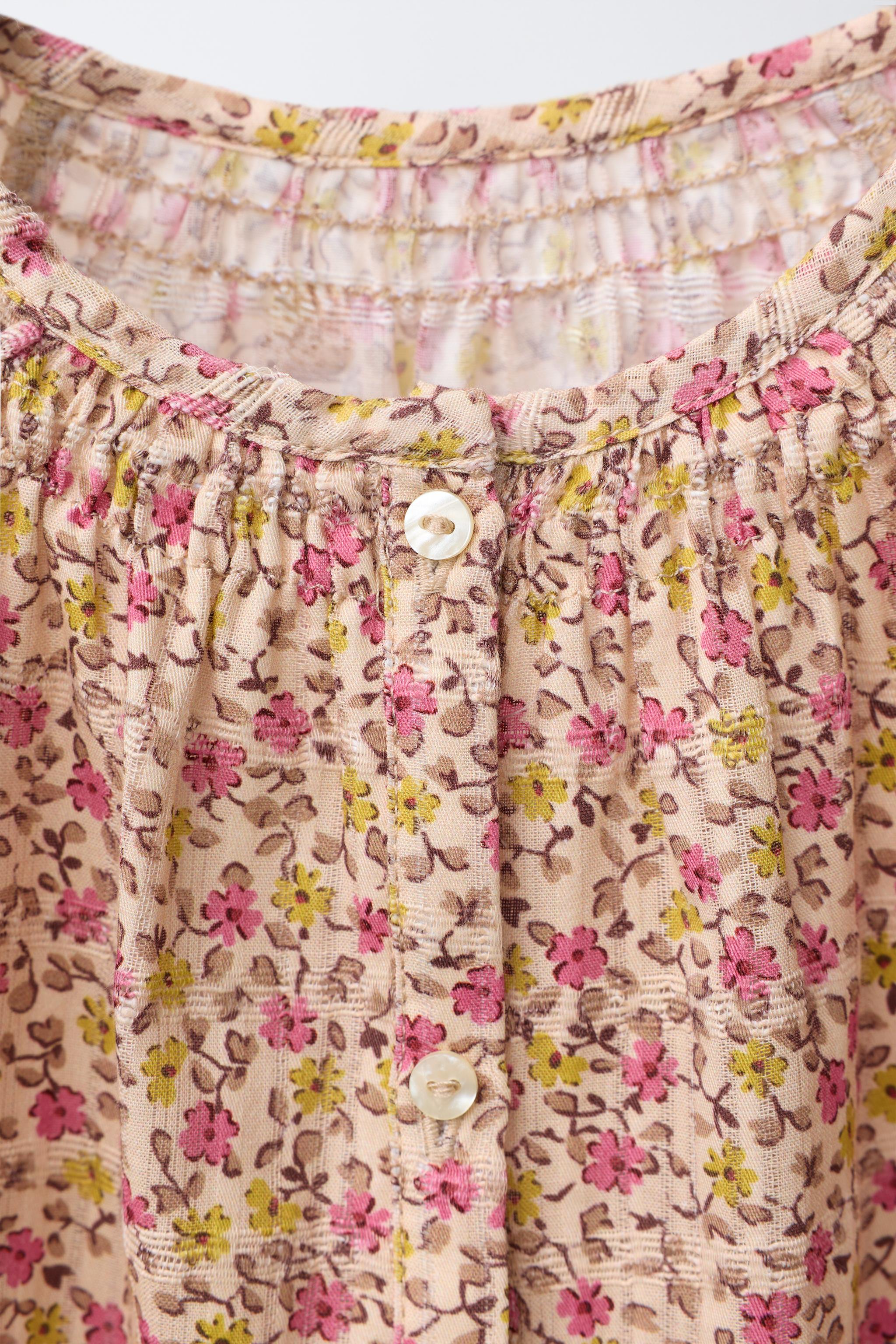 BLOUSE IMPRIMÉE À FLEURS